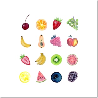 Fruit Multi Design Set 2 Posters and Art